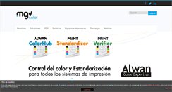 Desktop Screenshot of mgvcolor.com